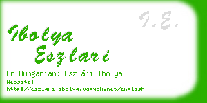 ibolya eszlari business card